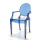 Design clear transparent plastic arms chair